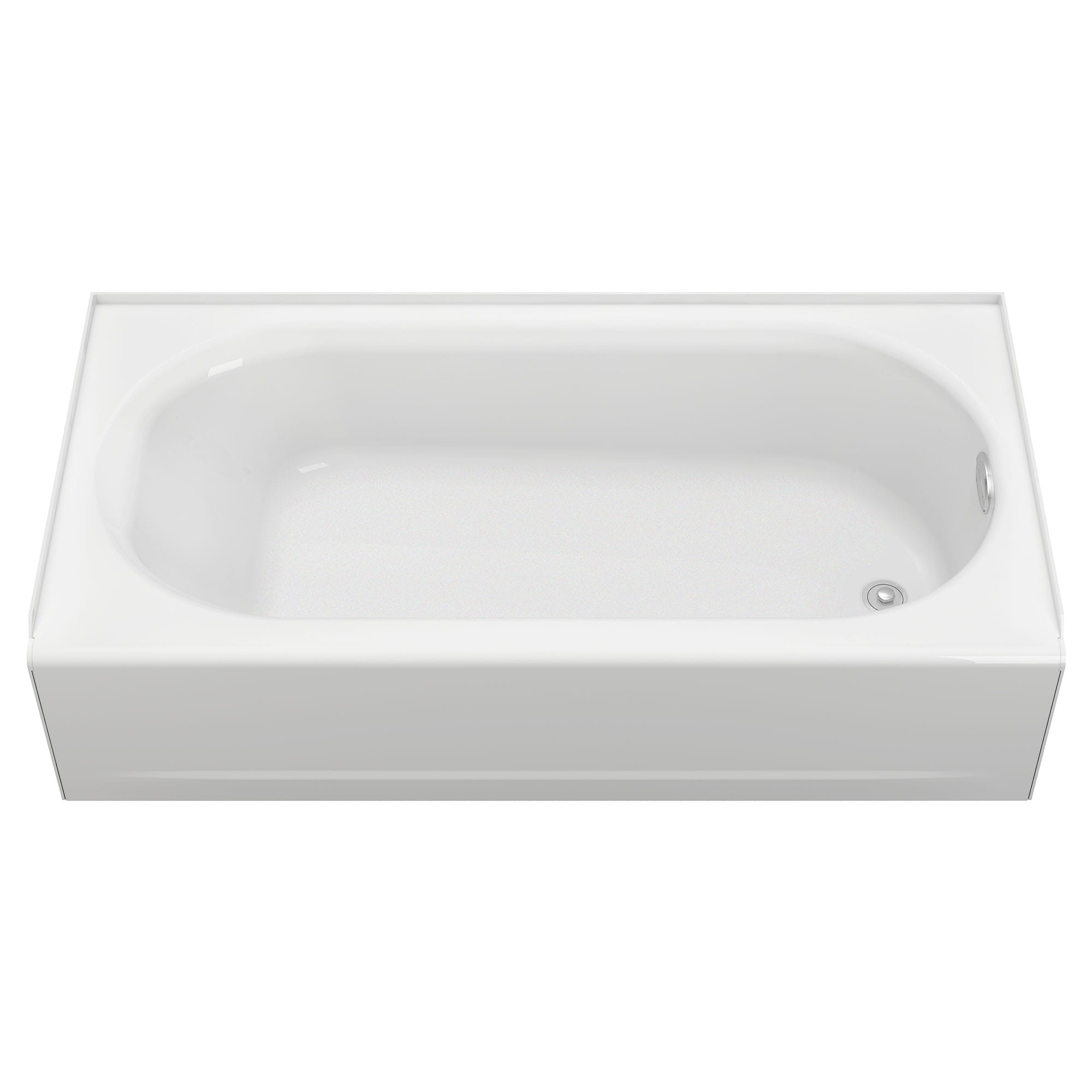 Princeton® Americast® 60 x 30-Inch Integral Apron Bathtub Above Floor Rough Right-Hand Outlet with Integral Drain